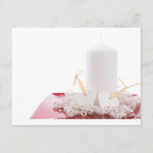 Kerzen & Herz Postkarte