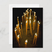 Kerzen in der Kirche, Armenien Postkarte (Vorne/Hinten)