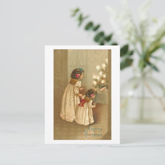 Kerzen-Karte Postkarte (Stehend Vorderseite)