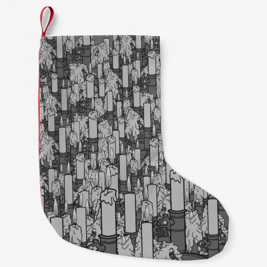 Kerzen Kleiner Weihnachtsstrumpf (Vorderseite)