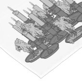 Kerzen Kurzer Tischläufer (Ecke)