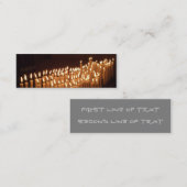 Kerzen Lesezeichen Visitenkarte (Vorne/Hinten)