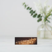 Kerzen Lesezeichen Visitenkarte (Stehend Vorderseite)