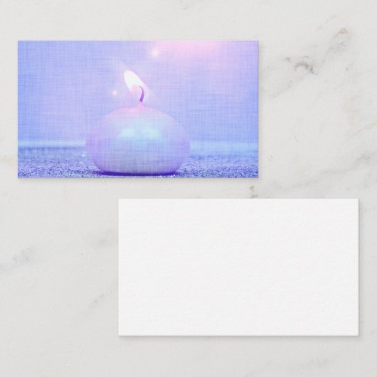 Kerzen-Licht Visitenkarte (Vorne/Hinten)