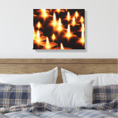 Kerzen Lichter Abend Dunkle Nacht Frohe Weihnachte Leinwanddruck (Insitu (Schlafzimmer))