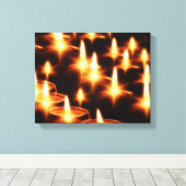 Kerzen Lichter Abend Dunkle Nacht Frohe Weihnachte Leinwanddruck (Insitu (Holzboden))