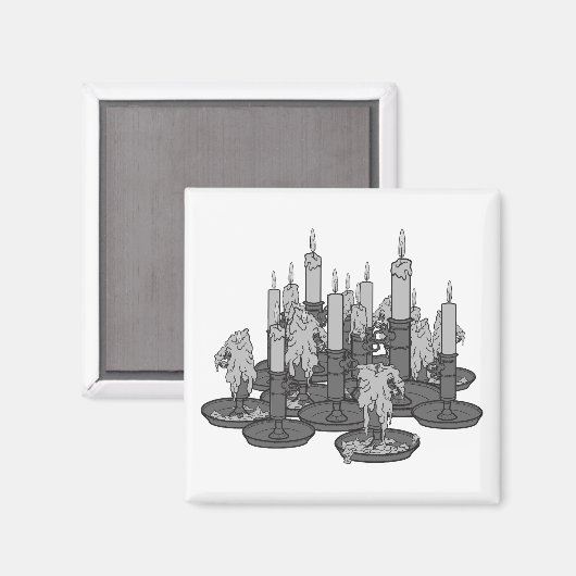 Kerzen Magnet (Vorderseite/Rückseite)