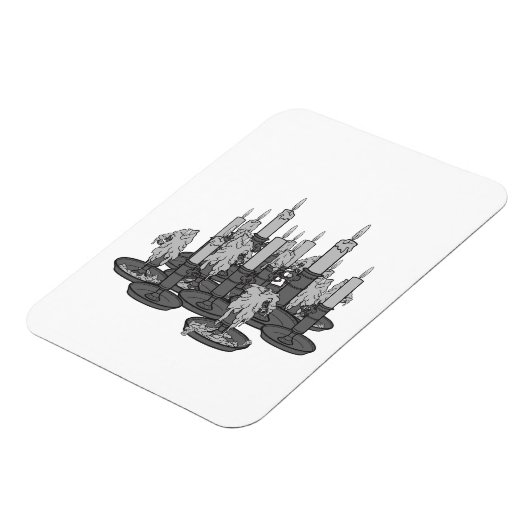 Kerzen Magnet (Linke Seite)