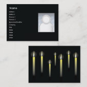 Kerzen - mollig visitenkarte (Vorne/Hinten)