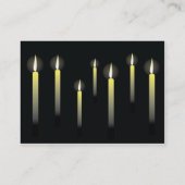 Kerzen - mollig visitenkarte (Rückseite)