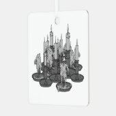 Kerzen Ornament Aus Metall (Vorderseite links)