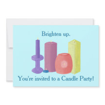 Kerzen-Party Einladungen für Kerzen-Partys