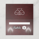 Kerzen Platzkarte (Außenseite Aufgefaltet)