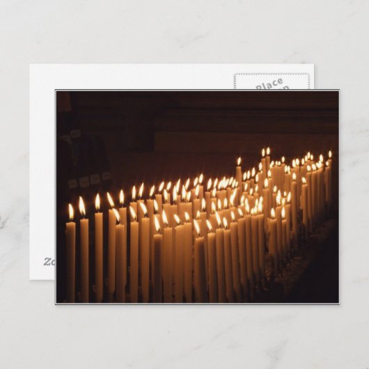 Kerzen Postkarte (Vorne/Hinten)