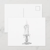 Kerzen Postkarte (Vorne/Hinten)