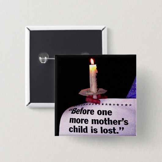 Kerzen-Protest Button (Vorne & Hinten)