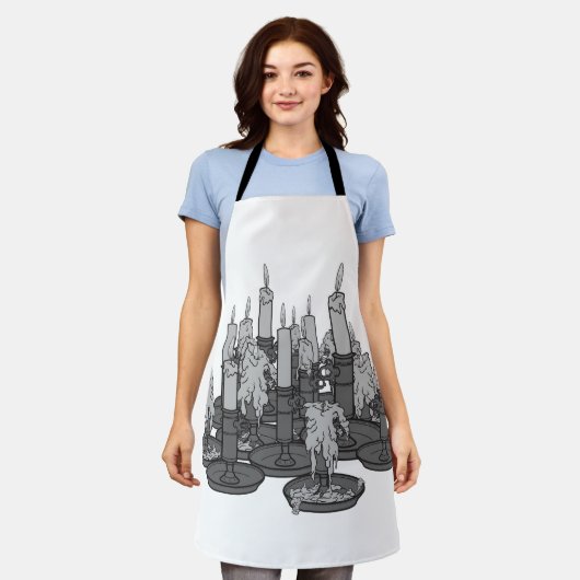 Kerzen Schürze (Getragen)