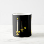 Kerzen Schwarze Tasse (Mittel)