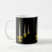 Kerzen Schwarze Tasse (Links)