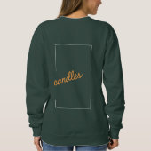 Kerzen Sweatshirt (Rückseite)