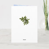 Kerzen, Tanne, Baubles Russische Neujahrskarte Feiertagskarte (Rückseite)