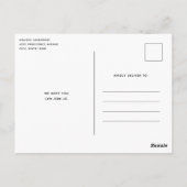 Kerzen und Blumenbouquet Weihnachtsgebäck Party Postkarte (Rückseite)