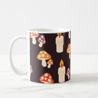 Kerzen und Giftpilze Kaffeetasse