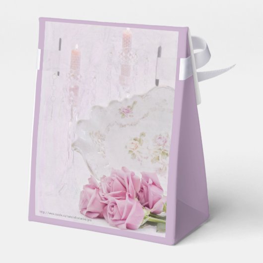 Kerzen und Rose Geschenkschachtel (Rückseite)