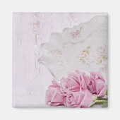 Kerzen und Rose Magnet (Vorne)