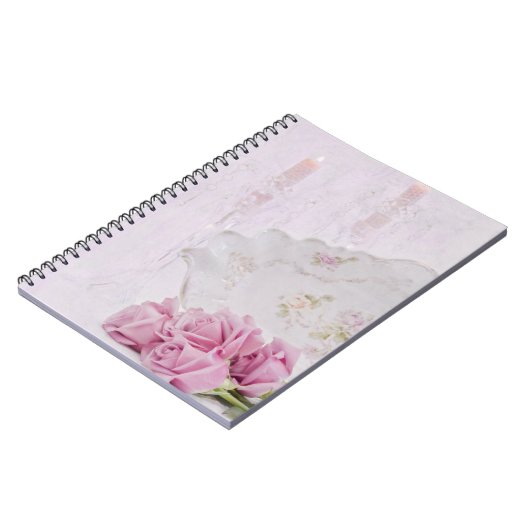 Kerzen und Rose Notizblock (Linke Seite)