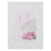 Kerzen und Rose Tischdecke (Vorderseite)