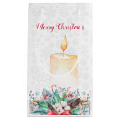 Kerzen und Weihnachtsdekoration Kleine Geschenktüte (Vorderseite)