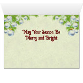 Kerzen und Weihnachtswünsche (Innenansicht Horizontal (Unten))