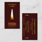 Kerzen Visitenkarte (Vorne/Hinten)