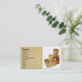 Kerzen-Visitenkarte Visitenkarte (Stehend Vorderseite)