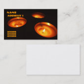 Kerzen Visitenkarte- Visitenkarte (Vorne/Hinten)