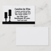 Kerzen-Visitenkarten Visitenkarte (Vorne/Hinten)