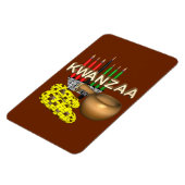 Kerzen von Kwanzaa - Magnet (Linke Seite)