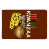 Kerzen von Kwanzaa - Magnet (Horizontal)