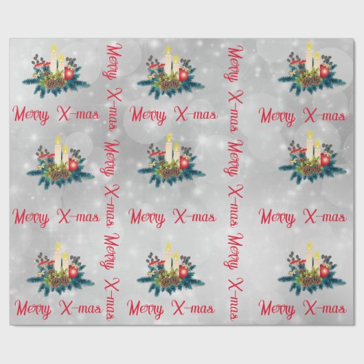 Kerzen Wrapping Papier Geschenkpapier (Flach)