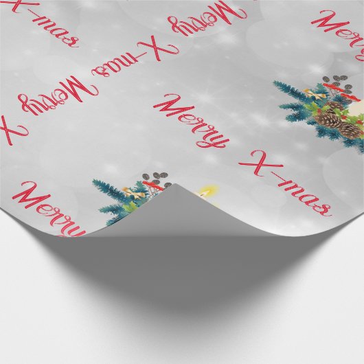 Kerzen Wrapping Papier Geschenkpapier (Ecke)