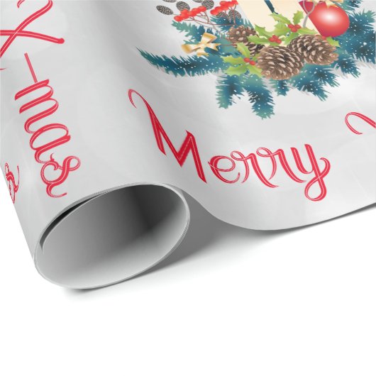 Kerzen Wrapping Papier Geschenkpapier (Rolleneckpunkt)