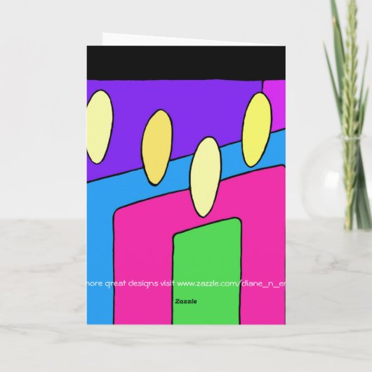 Kerzen zu Weihnachten (Rückseite)