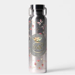 Kerzen zum 16. Hochzeitstag, Statice Trinkflasche<br><div class="desc">Liebe sie auch eine Touch des Romantikers? Dann wird sie vielleicht diese Thermalwasserflasche mit meiner Original-Kerze,  Statice-Blume,  silberne Blume-Grafik mit einem Peridot-Ring,  alles als ein Hinweis auf die traditionellen Geschenke des Jubiläums!</div>
