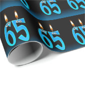 Kerzen zum 65. Geburtstag mit Augäpfeln Geschenkpapier (Rolleneckpunkt)