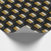 Kerzen zum Geburtstag in Bierverpackungspapier für Geschenkpapier (Ecke)