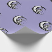 Kerzenbeleuchteter Mond Geschenkpapier (Ecke)
