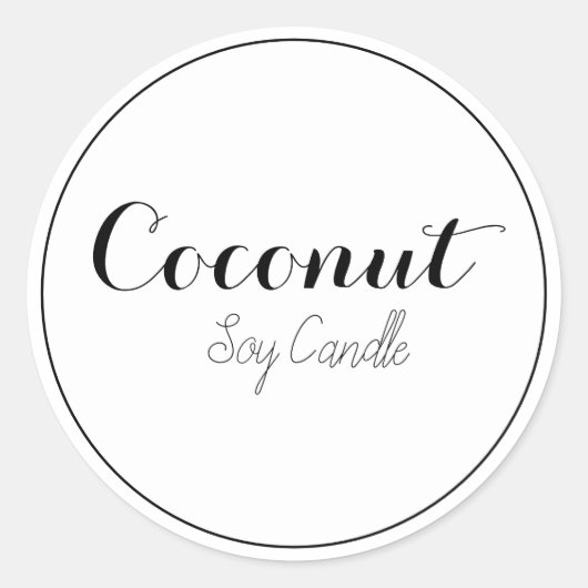 Kerzenbezeichnungen Runder Aufkleber (Vorderseite)