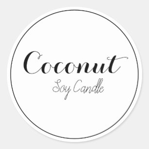 Kerzenbezeichnungen Runder Aufkleber