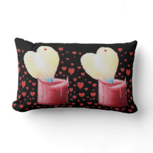 Kerzenbild mit Flammenform wie ein Herz